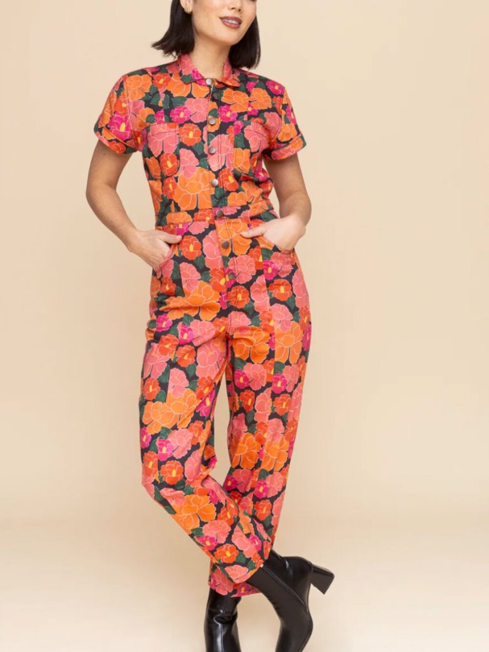 Classic Jumpsuit in Ruby - Mixed - XS - Sold out online